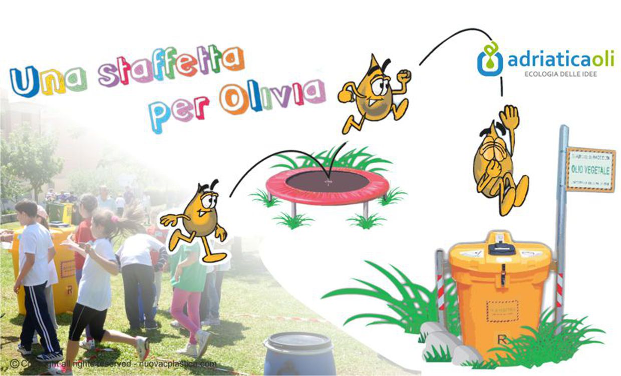 RiciclOlimpiadi 2012 - I bambini giocando imparano a riciclare l'olio usato con Olivia