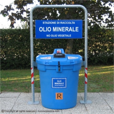 Olivia 200 contenitore per raccolta di oli minerali esausti ideale per isole ecologiche  