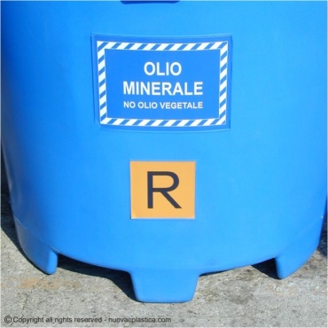 Olivia 500 free contenitore per raccolta di oli minerali esausti ideale per isole ecologiche  