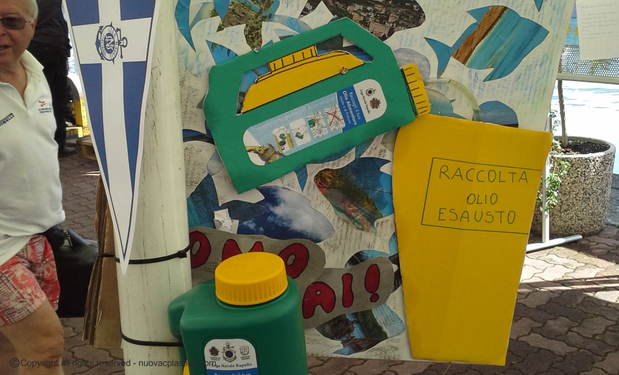 Children of Rapallo schools collect the used cooking oil