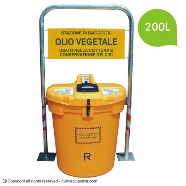 Olivia 200 Contenitore per la raccolta differenziata dell'olio vegetale esausto  